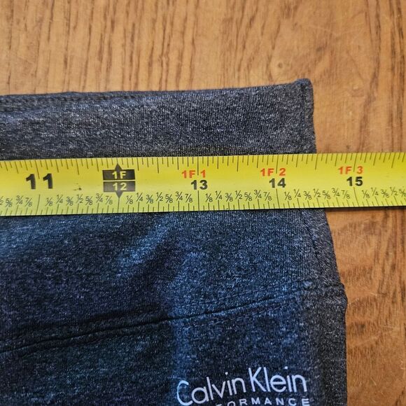 Calvin Klein Performance Stretch Leggings Heather Grey | JR. Womens Size L - Picture 4 of 6